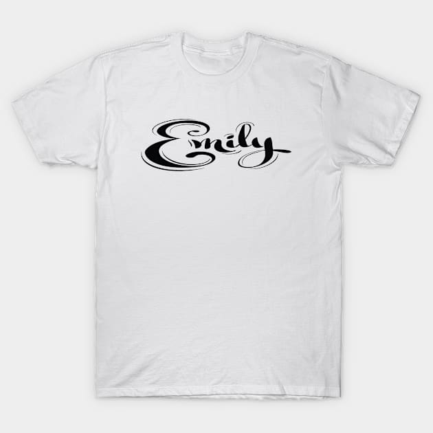 Emily Script T-Shirt by ProjectX23